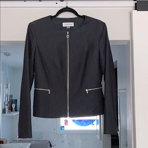 Calvin Klein zip suit jacket: Size 10